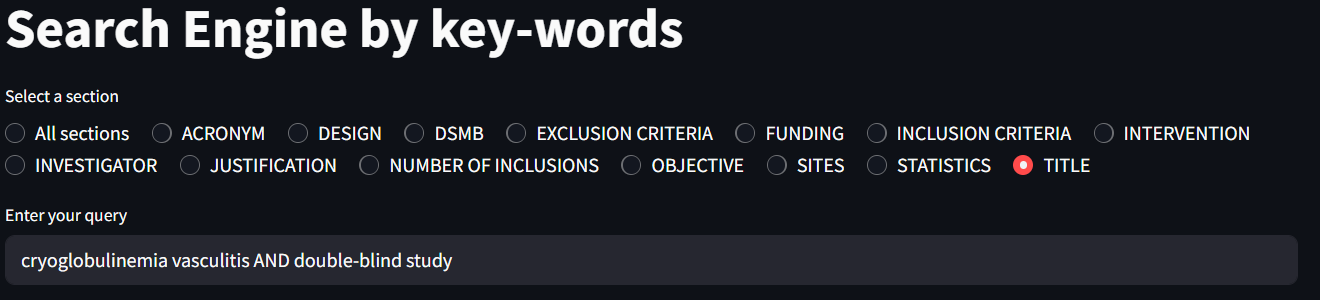 Query score visualization